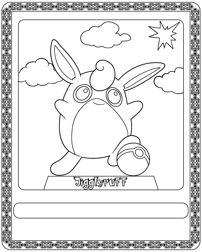 Pokemon Card Charizard - Coloring Pages