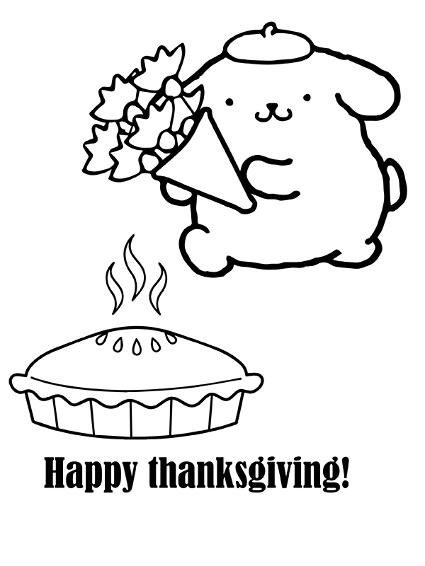 Pompompurin Thanksgiving Coloring Pages - Free Printable Coloring Pages ...