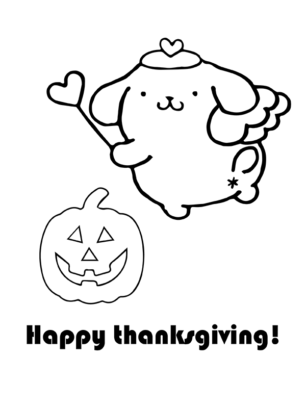 Pompompurin Thanksgiving Coloring Pages - Free Printable Coloring Pages ...