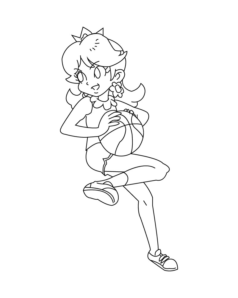 Princess Daisy Coloring Pages Coloring Page