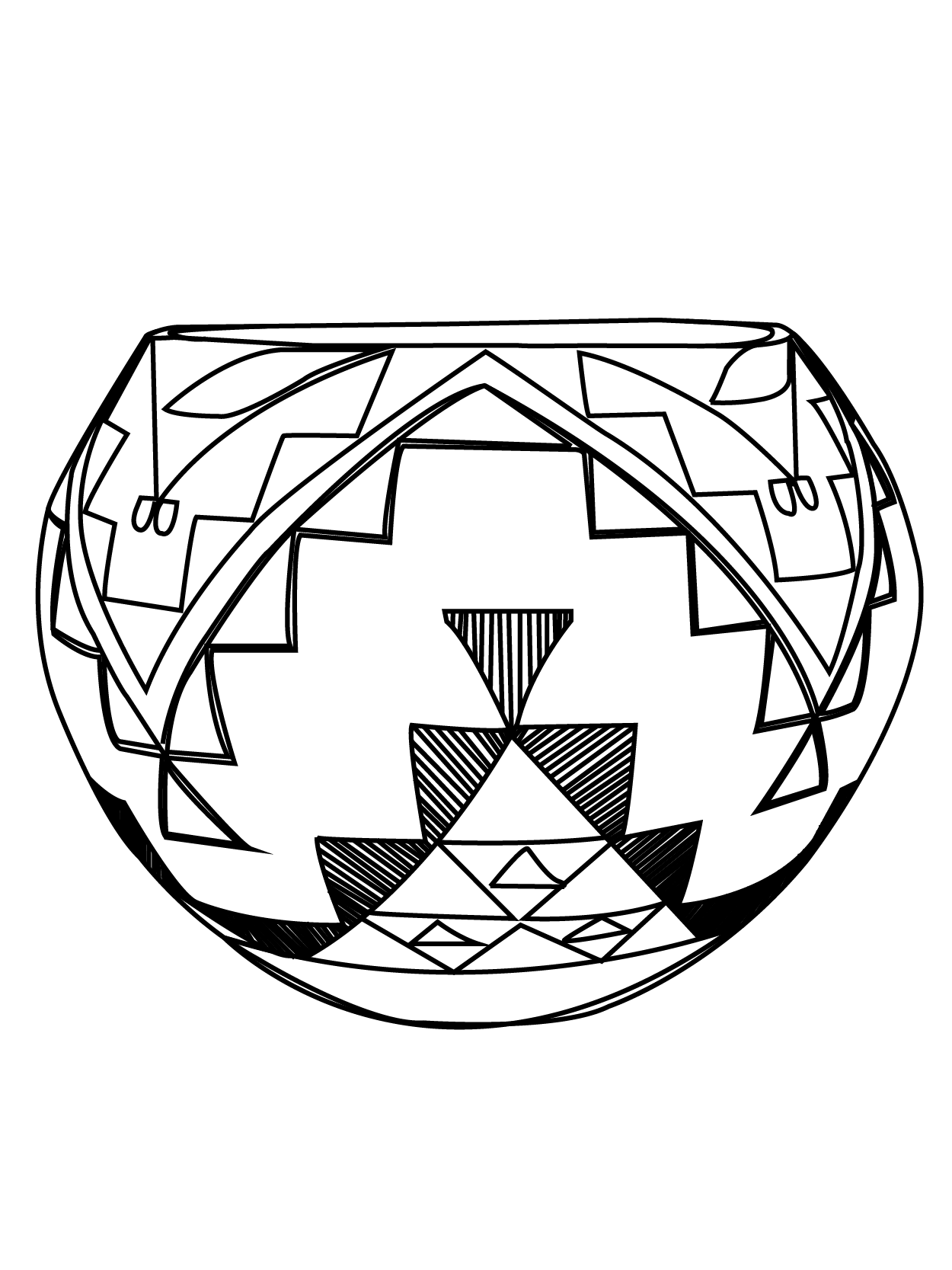 Pueblo pottery designs