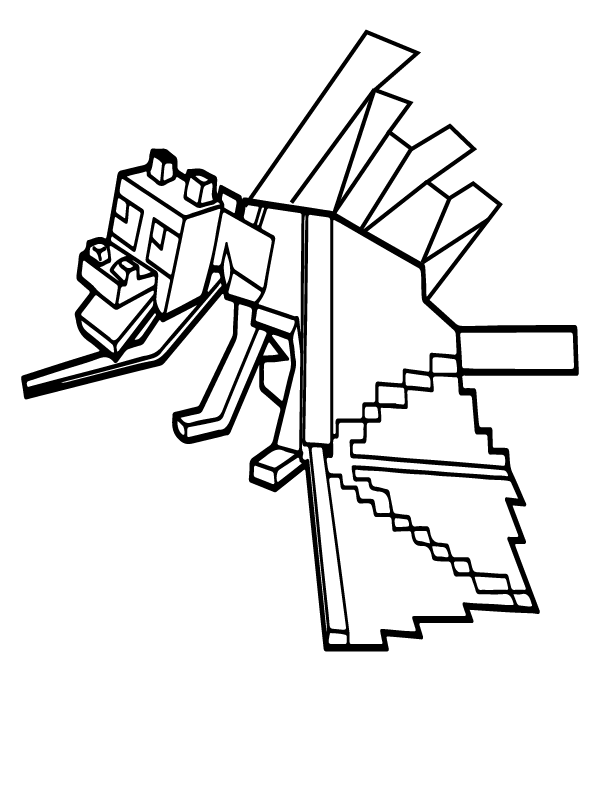Minecraft Dragon Coloring Pages Free Printable Coloring Pages For Kids