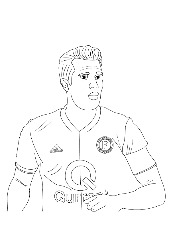 Robin van Persie Coloring Pages Coloring Pages - Free Printable ...