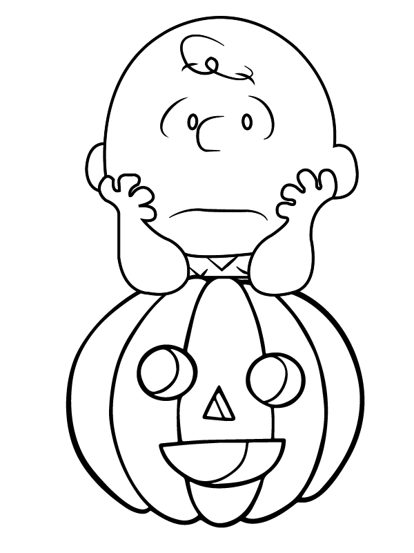 Charlie Brown And Snoopy Coloring Page - Free Printable Coloring Pages 