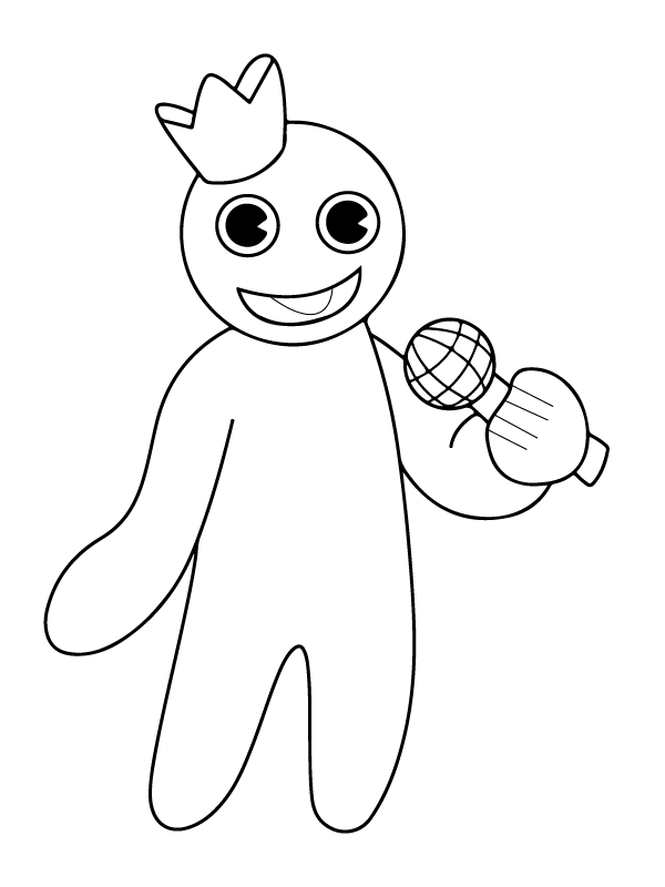 Orange Rainbow Friends Coloring Pages Printable for Free Download