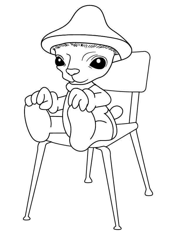 Sitting Smurf Cat Printable Coloring Page Free Printable Coloring