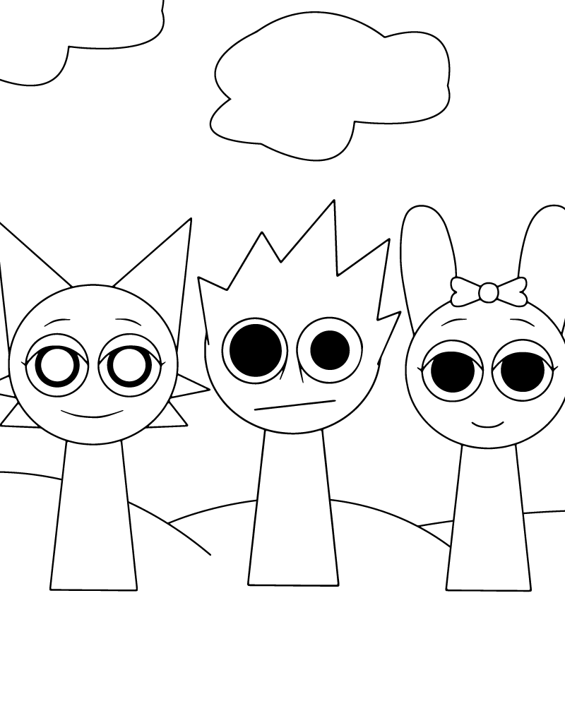 Free Sprunki Coloring Pages Free Sprunki Coloring Pages