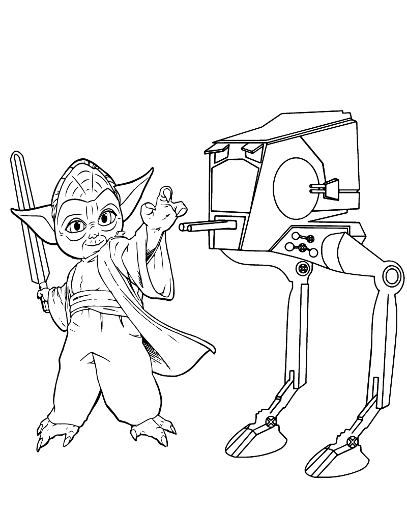 Star Wars Young Jedi Adventures Yoda Coloring Page - Free Printable ...