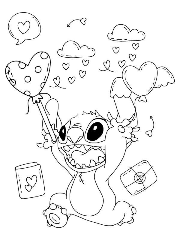 Free & Easy To Print Stitch Coloring Pages