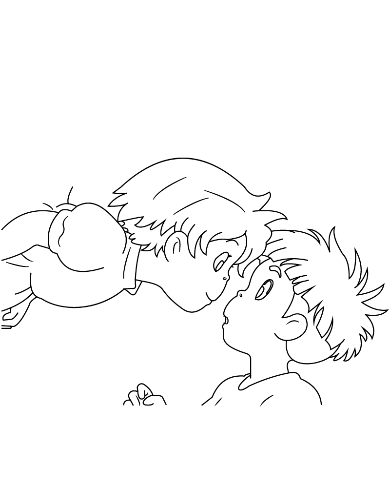 Studio Ghibli Coloring Pages Coloring Page