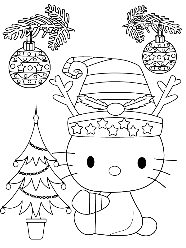 hervorragende-hello-kitty-weihnachten-f-rbung-seite-kostenlose