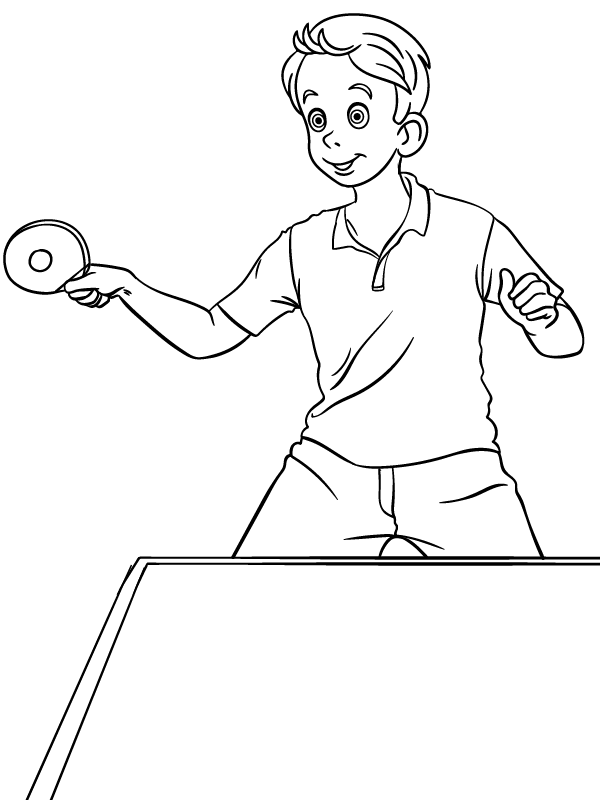 athlete person coloring pages