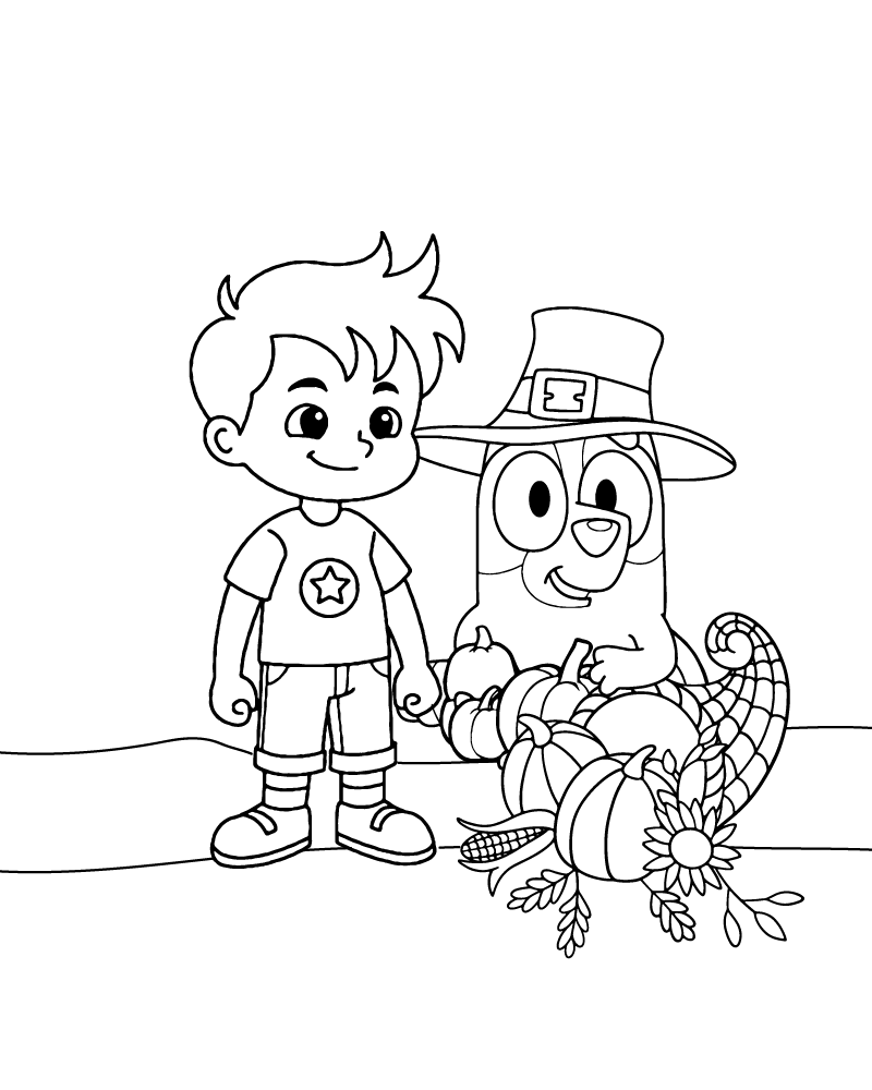 Printable Thanksgiving coloring pages for kids