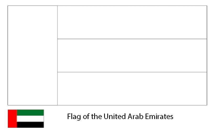 Uae Flag Coloring