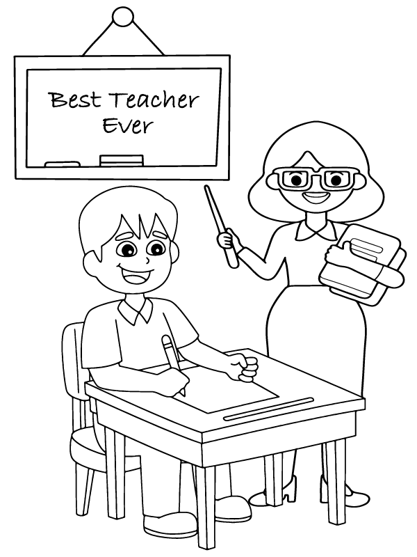 Teachers' Day Coloring Pages - Free Printable Coloring Pages for Kids