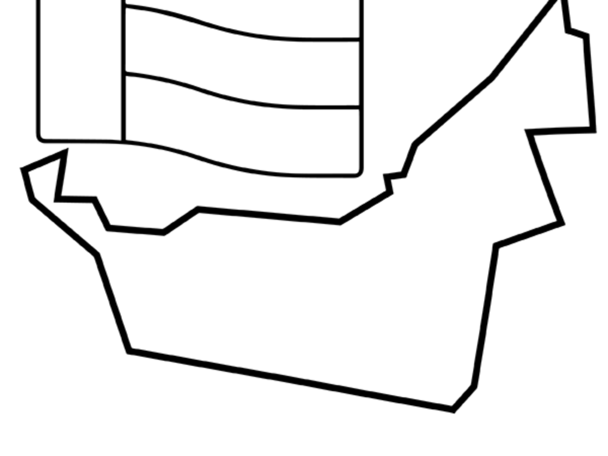 Flag Of The United Arab Emirates Coloring Page Free