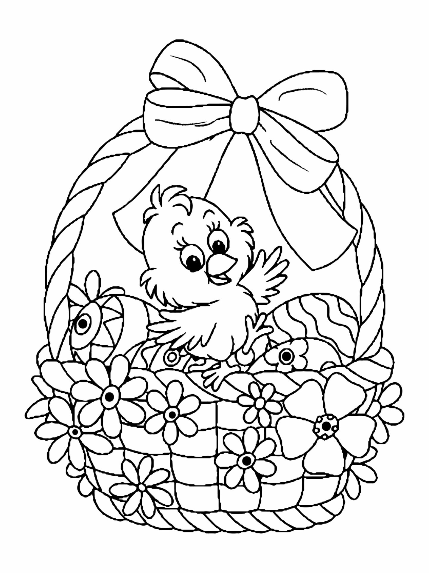 fiesta Easter Coloring Page - Free Printable Coloring Pages for Kids