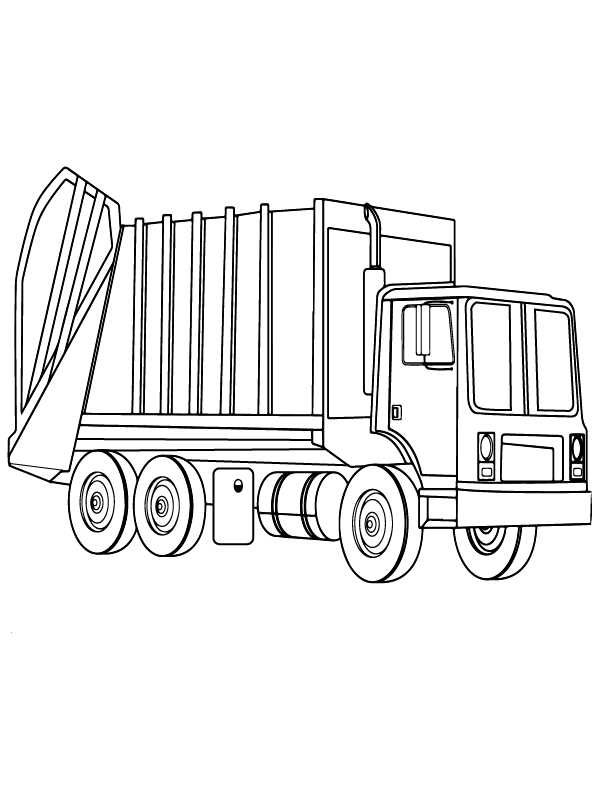 Garbage Truck Coloring Pages - Free Printable Coloring Pages for Kids