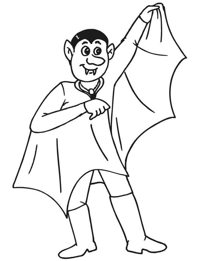 Vampire Coloring Pages - Free Printable Coloring Pages for Kids