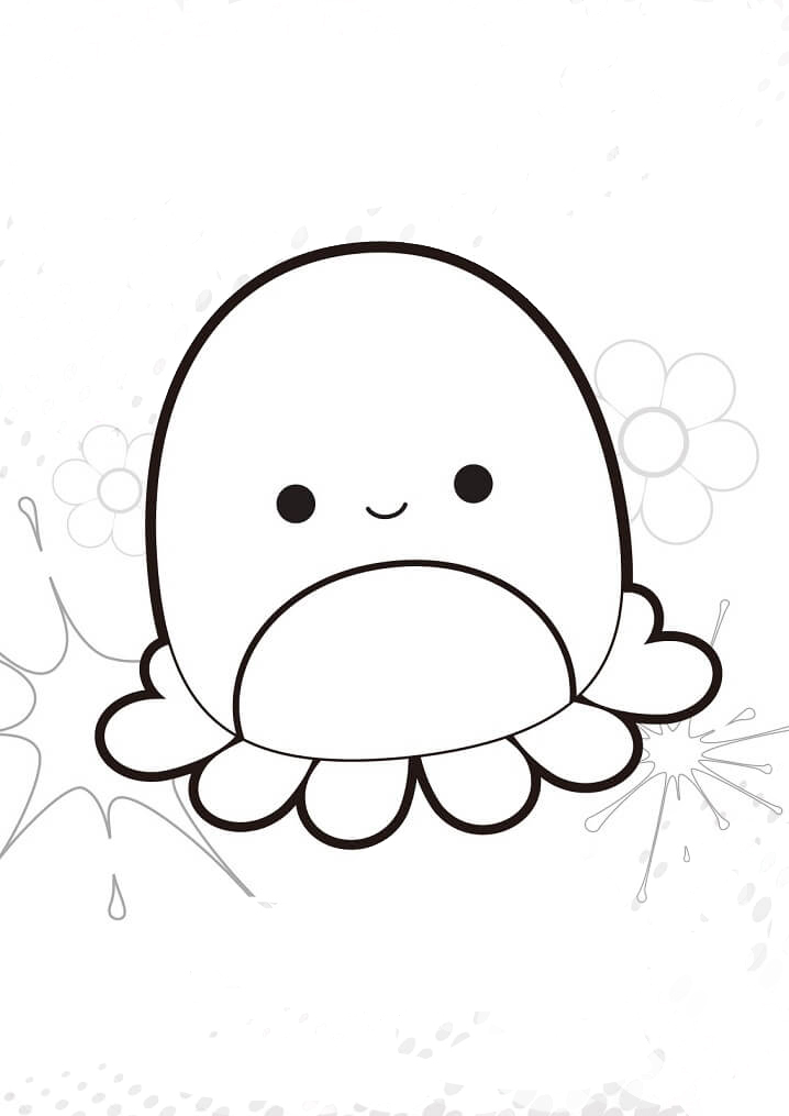 Sawyer Squishmallows Coloring Page - Free Printable Coloring Pages for Kids