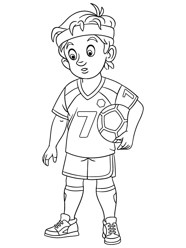 Frisbee Athlete Coloring Page - Free Printable Coloring Pages for Kids