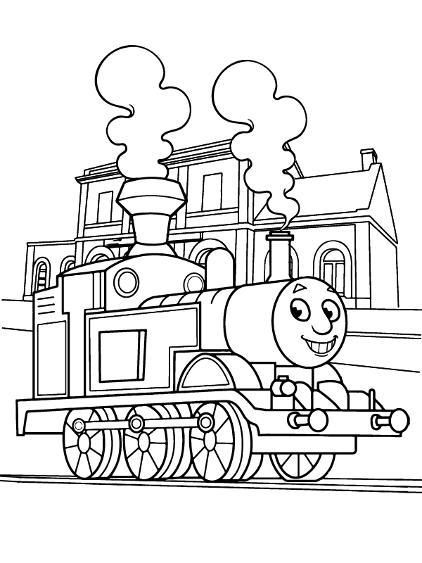 Whimsical Railway Journeys Coloring Page - Free Printable Coloring ...