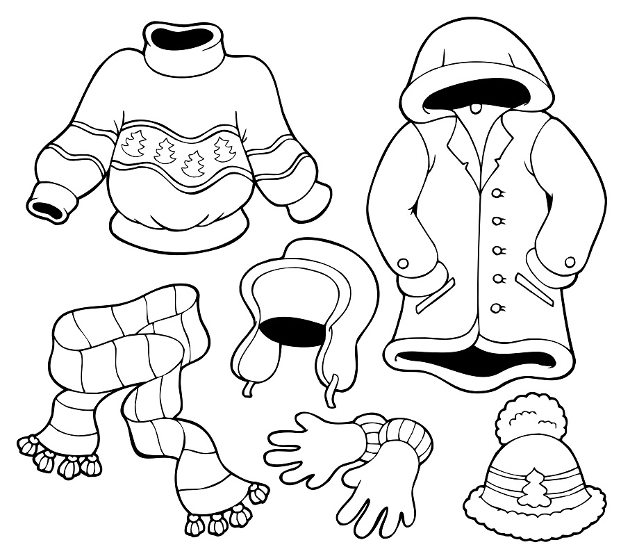 Free Printable Clothes Coloring Pages