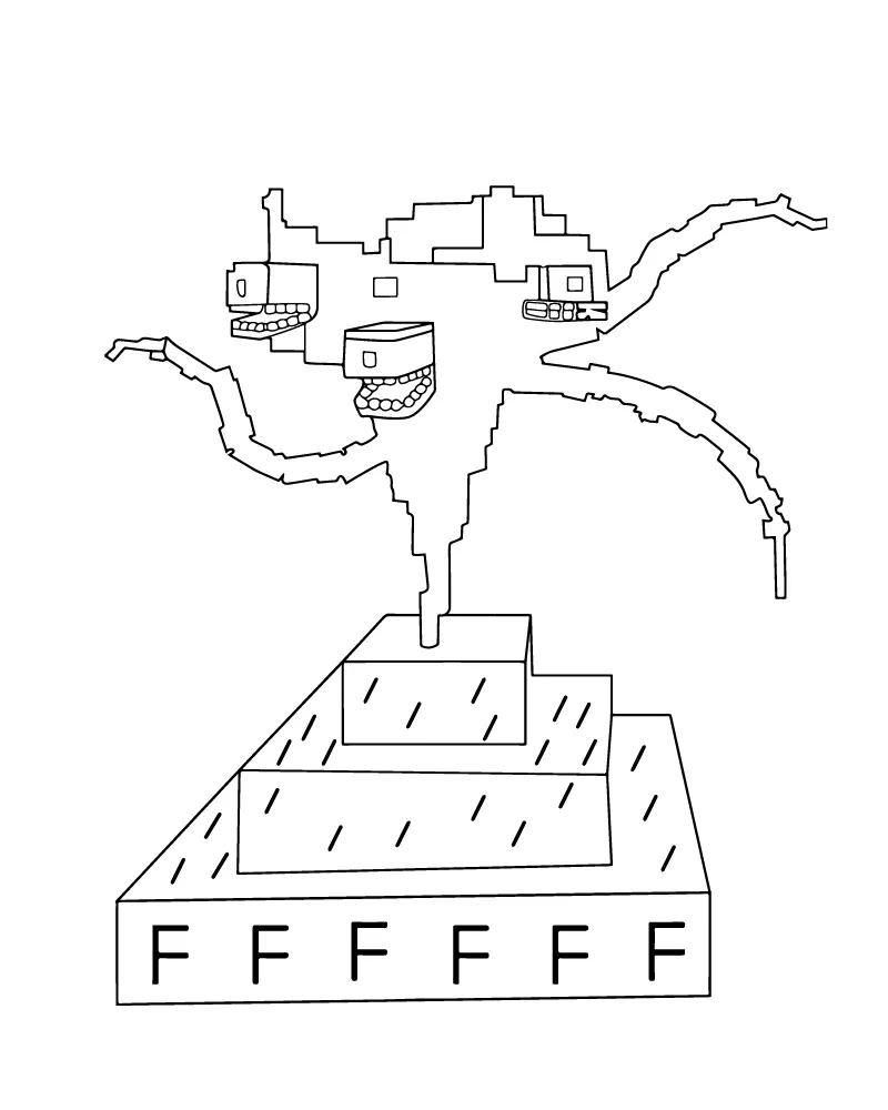 Minecraft Coloring Page