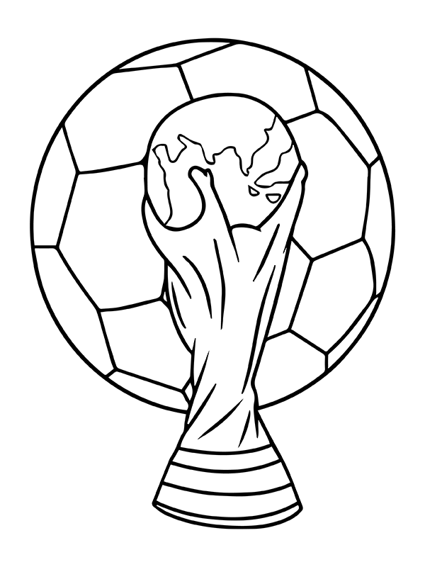 World Cup Trophy Drawing - Get Coloring Pages