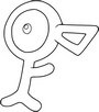 Unown Coloring Pages