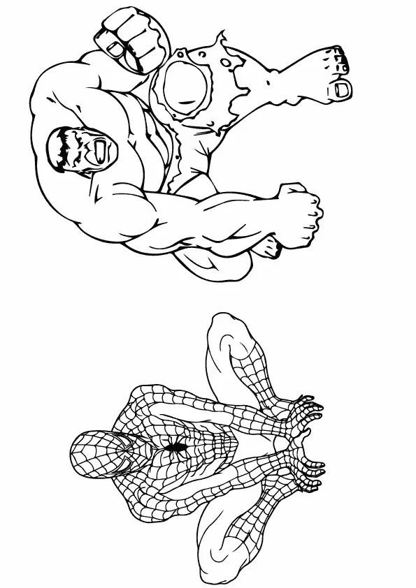 Hulk und Spiderman