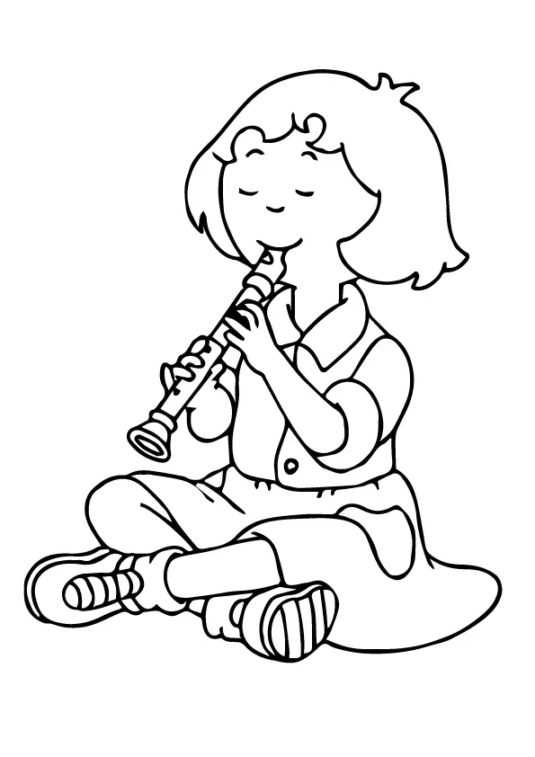 Sarah Playing The Flute