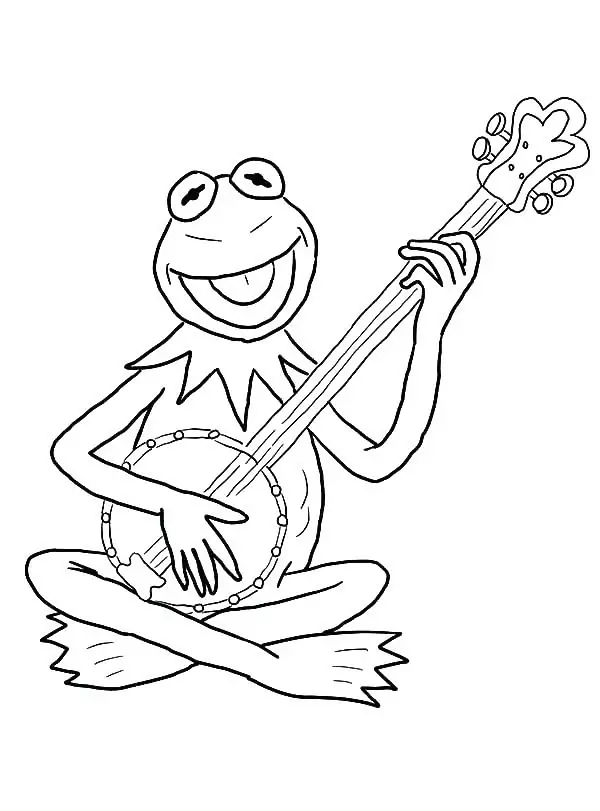 Frog Playing Banjo