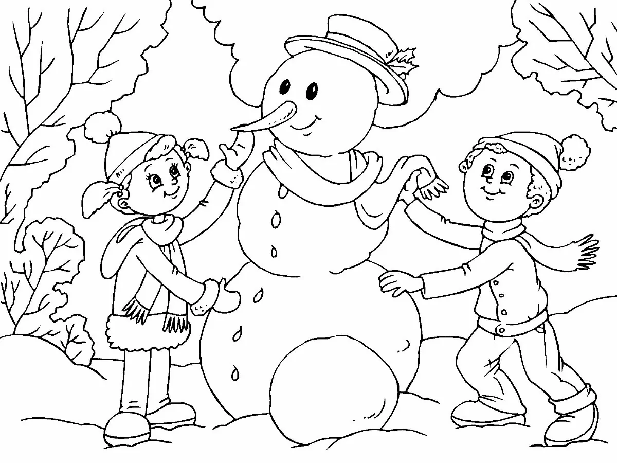 Einen Schneemann bauen