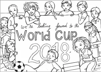 Kinder und die Fußballweltmeisterschaft 2018