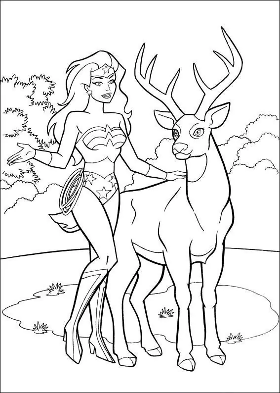 Wonder Woman With Deer