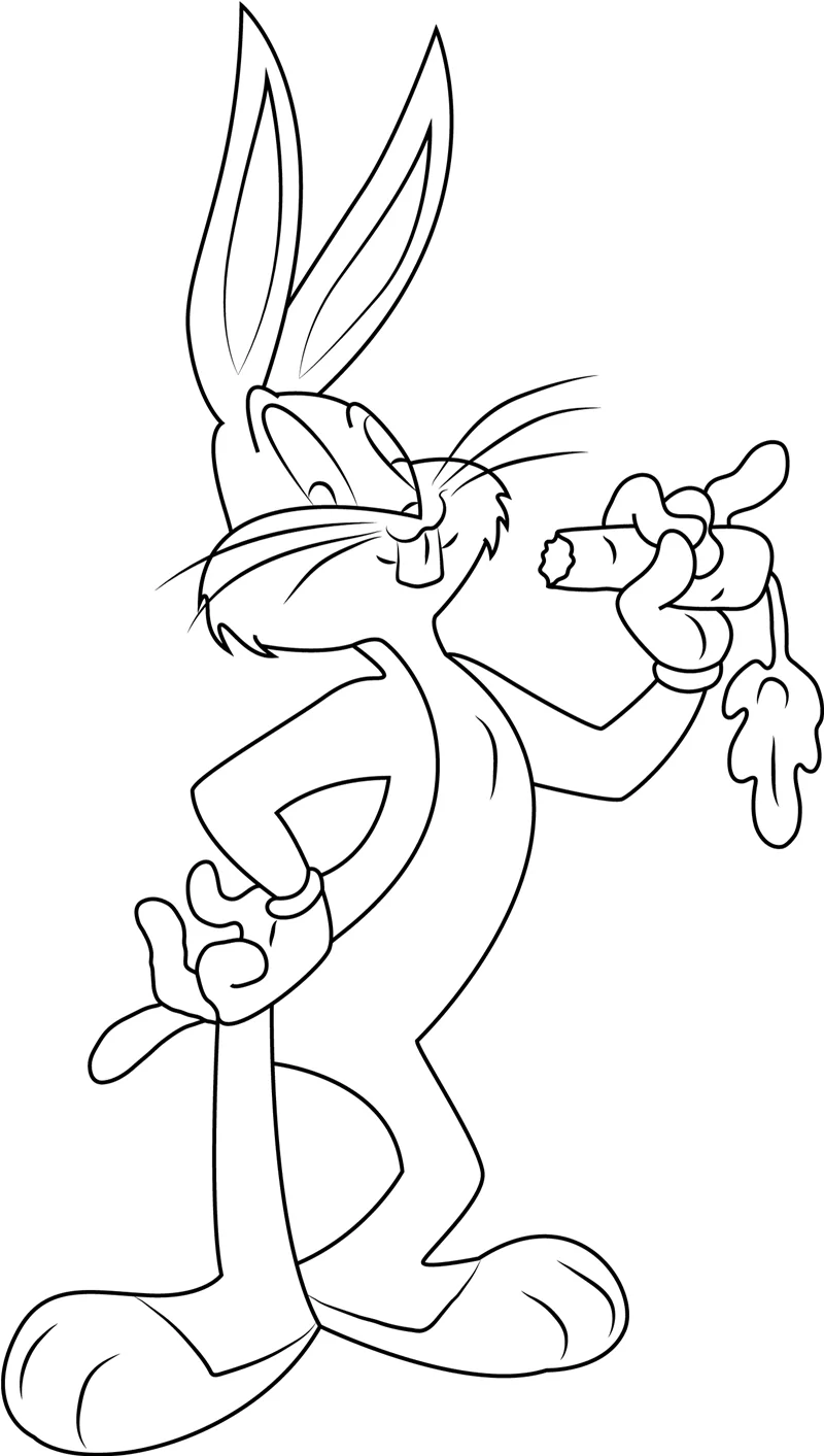 Bugs Bunny Eating A Carrot