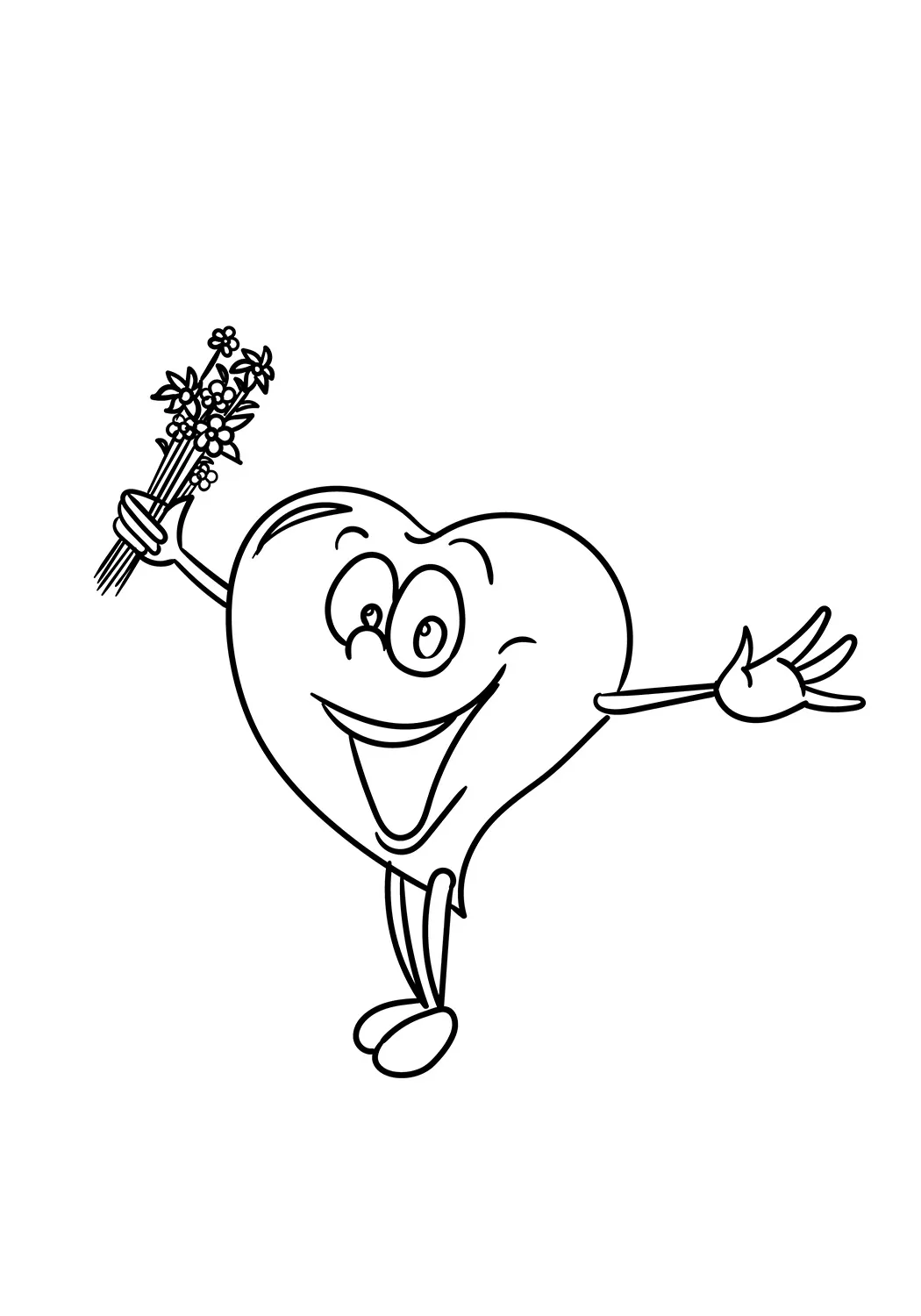 Glückliches Cartoon-Herz