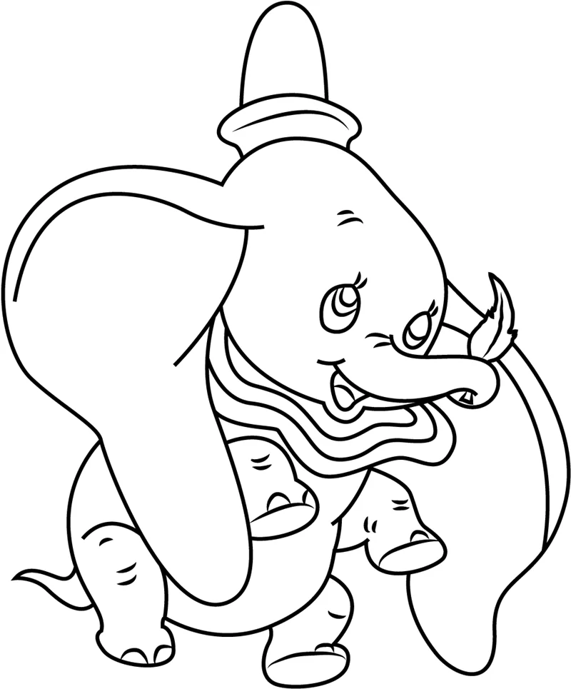 Dumbo Holding Leaf