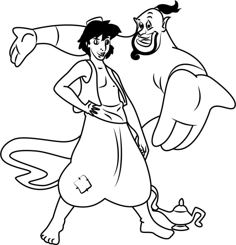 Aladdin And Genie