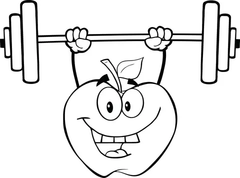 Apple Lifting Weights