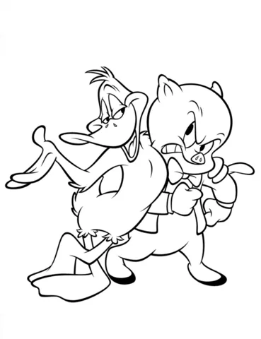 Daffy Ente Und Schwein