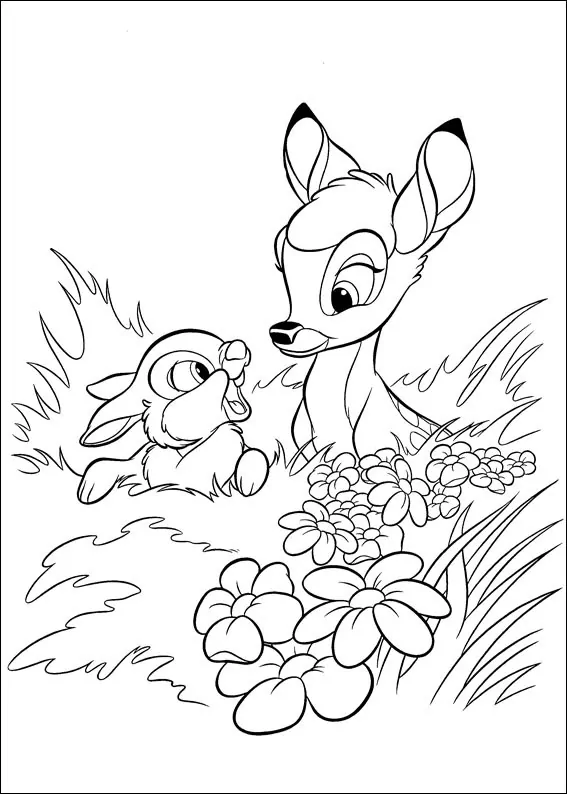 Klopfer und Bambi im Busch