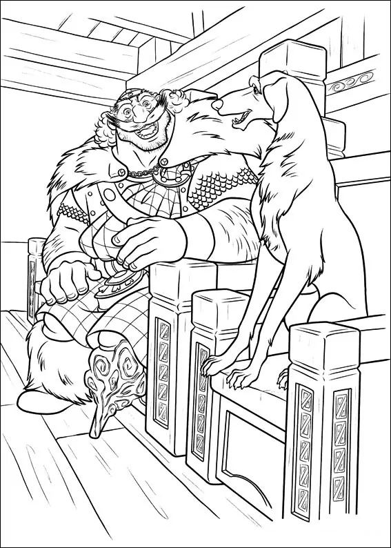 König Fergus und Hund