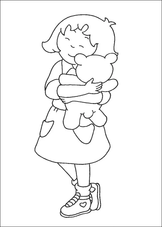 Sarah Hugging Teddy