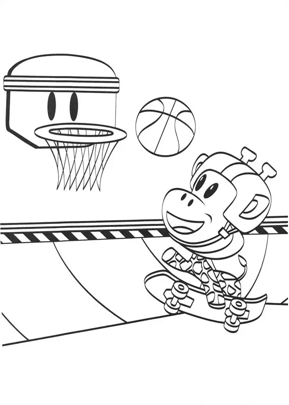 Clancy Playing Basketball