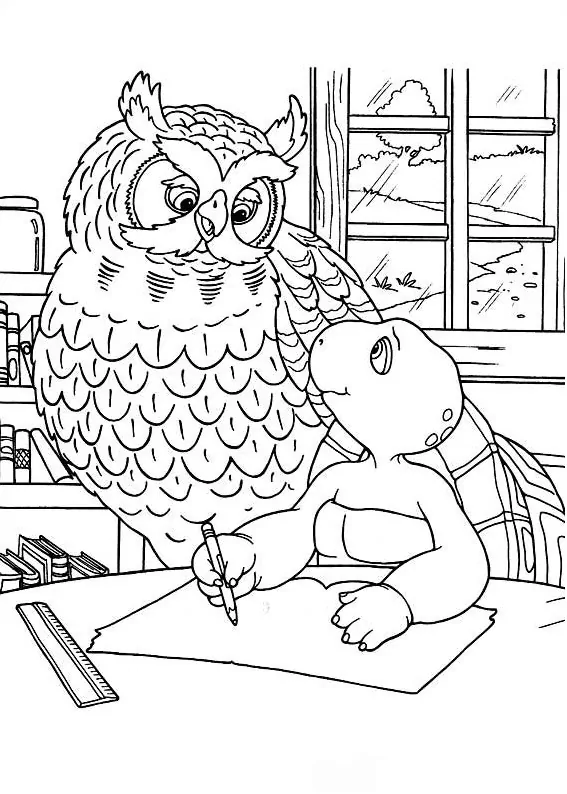 Mr. Owl And Franklin