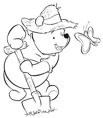 Winnie The Pooh und Schmetterling