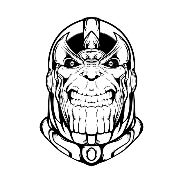 Creepy Face Of Thanos