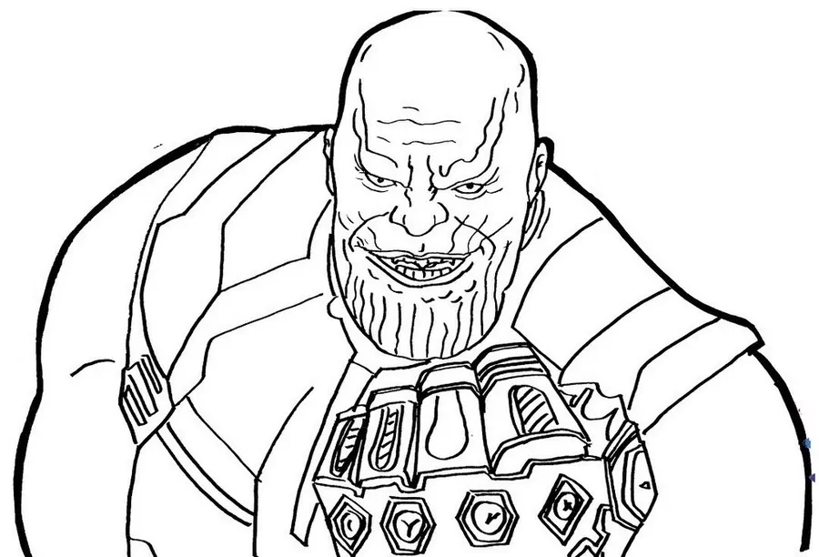 Thanos lächelt gruselig